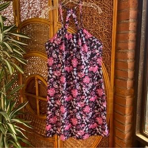 NWT Balance Collection Pink and Black Floral Dress Size XL Bra Support